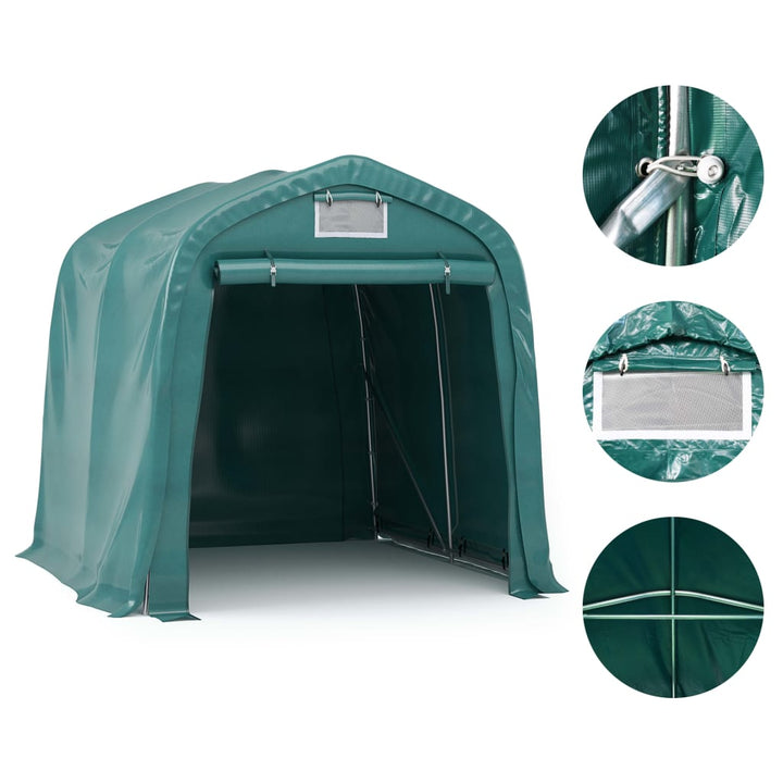 garagetelt 1,6x2,4 m PVC grøn