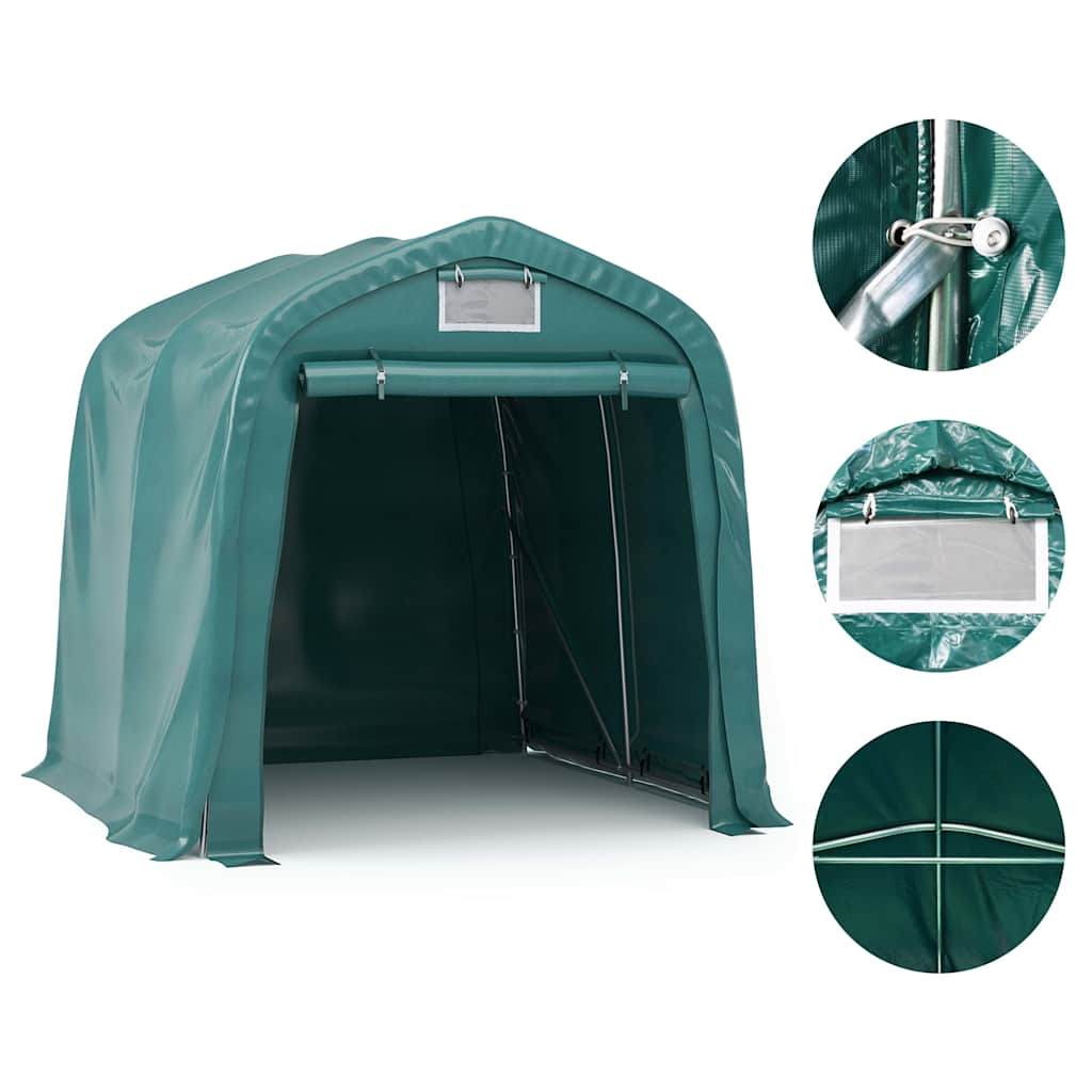 garagetelt 2,4x2,4 cm PVC grøn