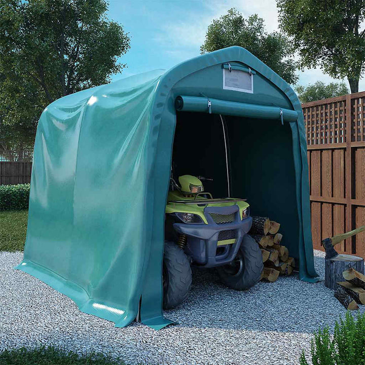 garagetelt 2,4x2,4 cm PVC grøn