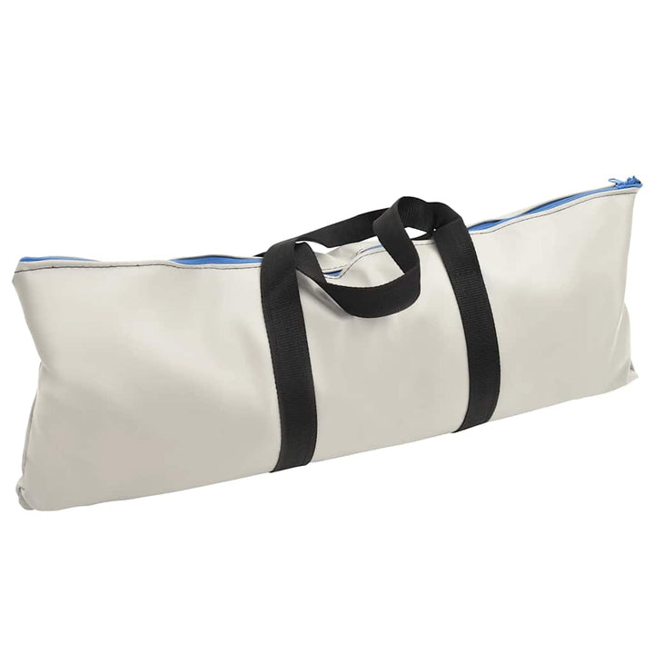 oppustelig gymnastikmåtte med pumpe 100x100x20 cm PVC grøn