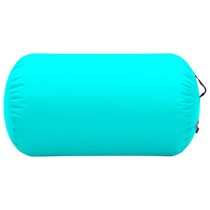 oppustelig gymnastikrulle med pumpe 100x60 cm PVC grøn