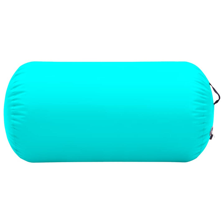oppustelig gymnastikrulle med pumpe 120x90 cm PVC grøn