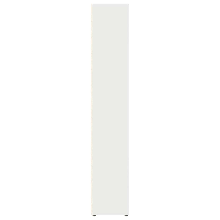 cd-reoler 2 stk. 21x16x93,5 cm konstrueret træ hvid