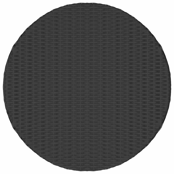 tebord 68x68x30 cm polyrattan sort