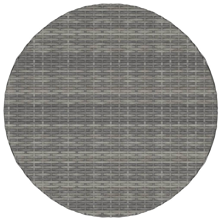 havebord 70x70x73 cm polyrattan grå
