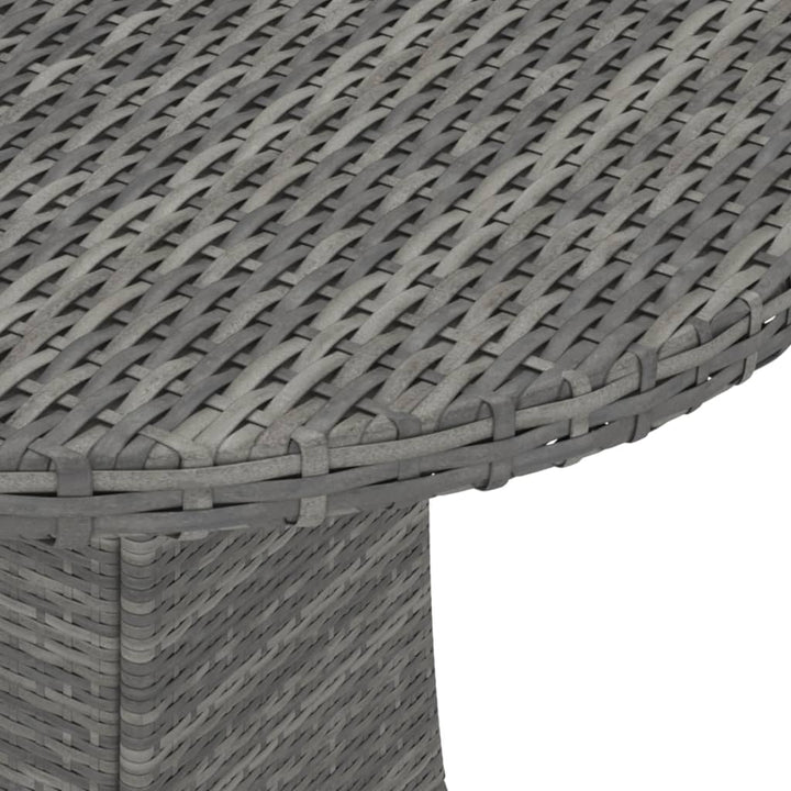 havebord 70x70x73 cm polyrattan grå