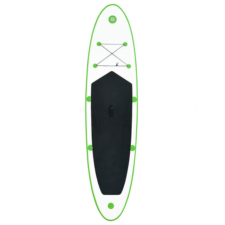 oppusteligt paddleboard grøn og hvid