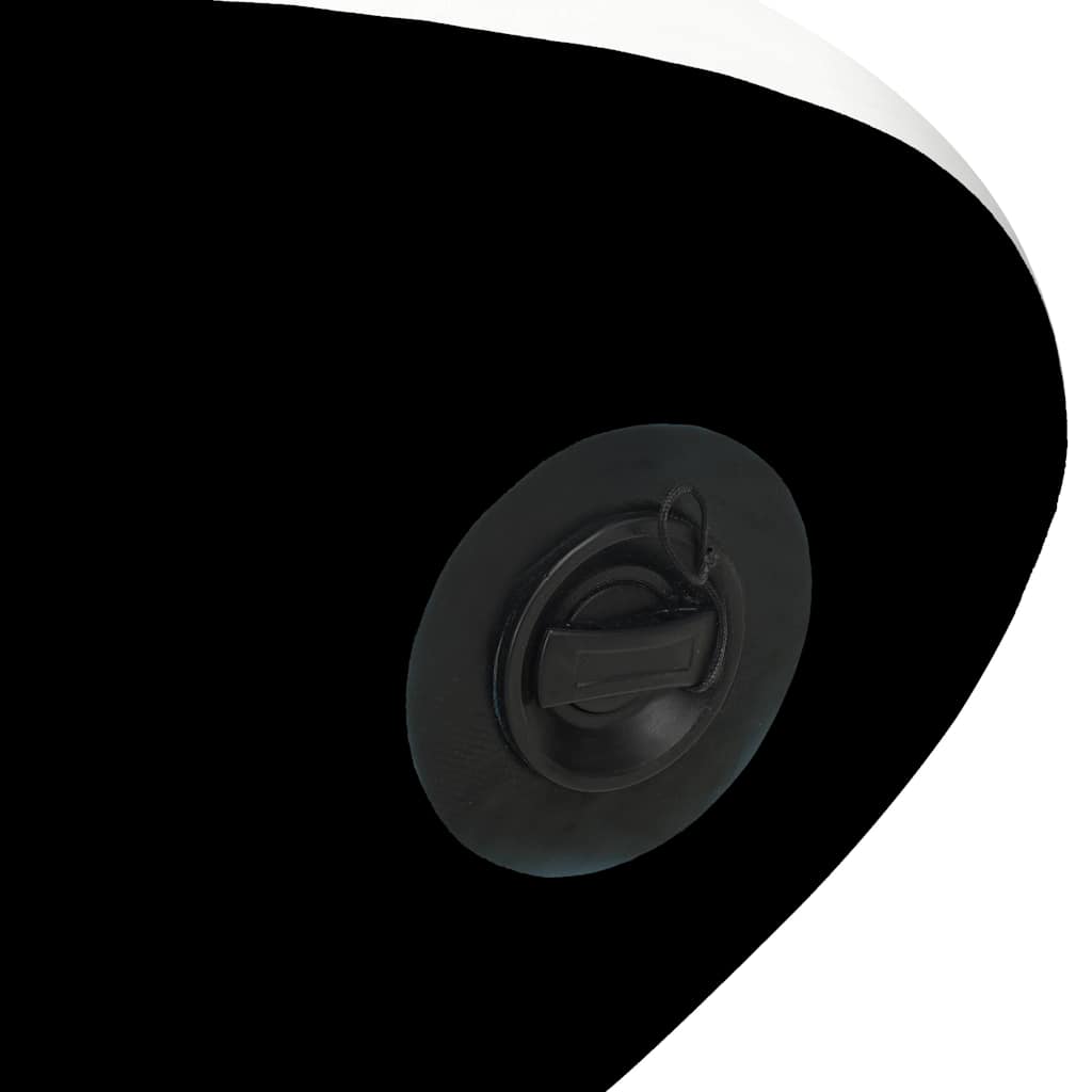 oppusteligt paddleboardsæt 305x76x15 cm sort