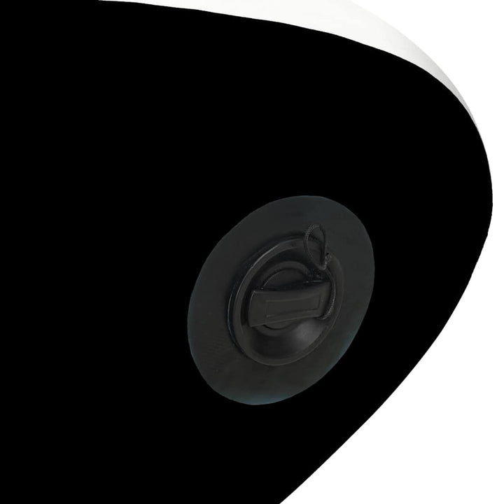 oppusteligt paddleboardsæt 305x76x15 cm sort