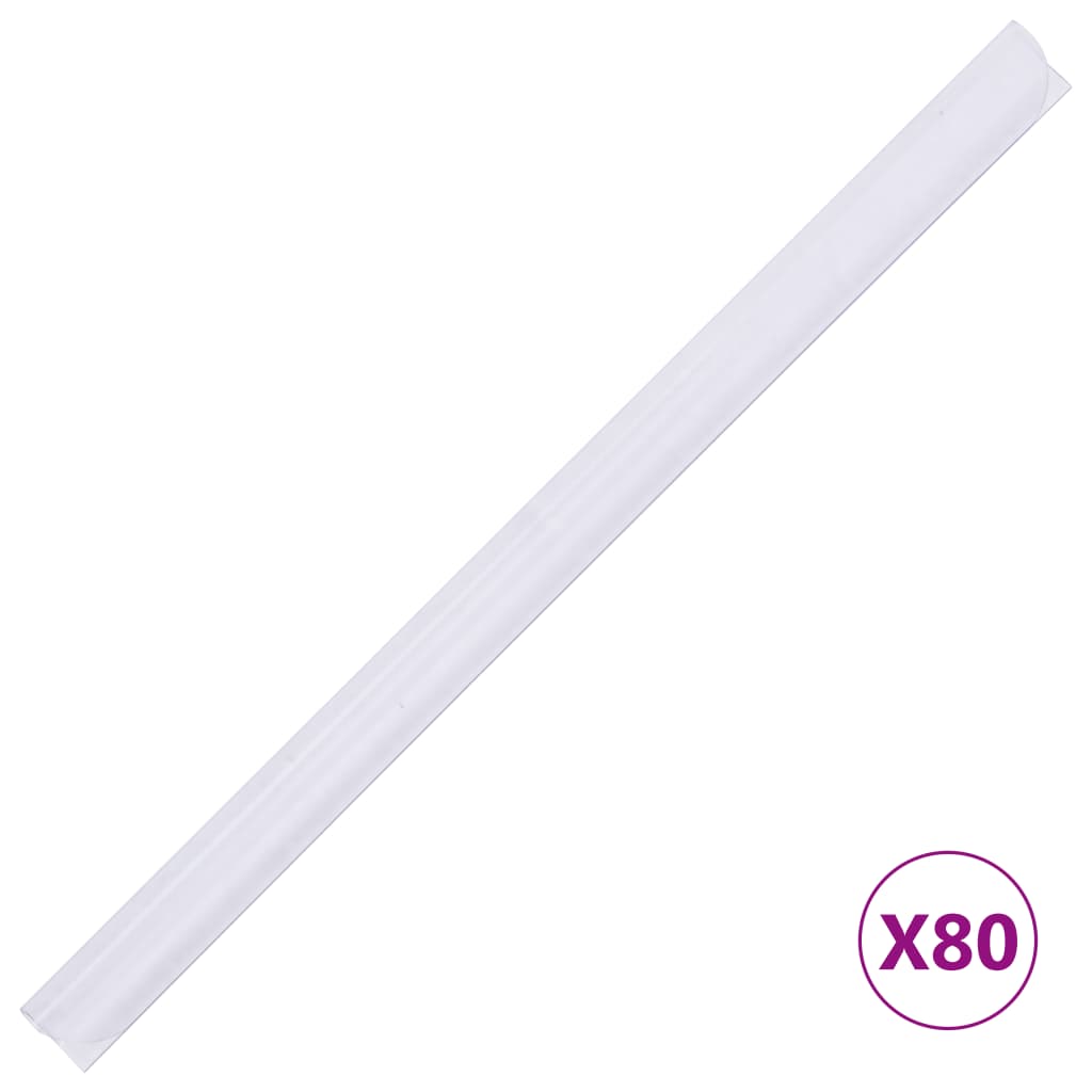 haveskærm 35x0,19 m 4 stk. PVC grøn