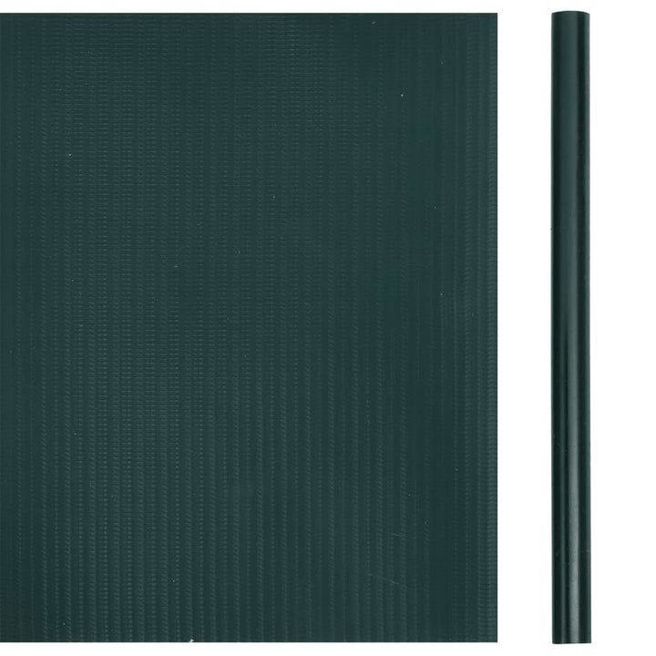 haveskærm 35x0,19 m 4 stk. PVC mat grøn