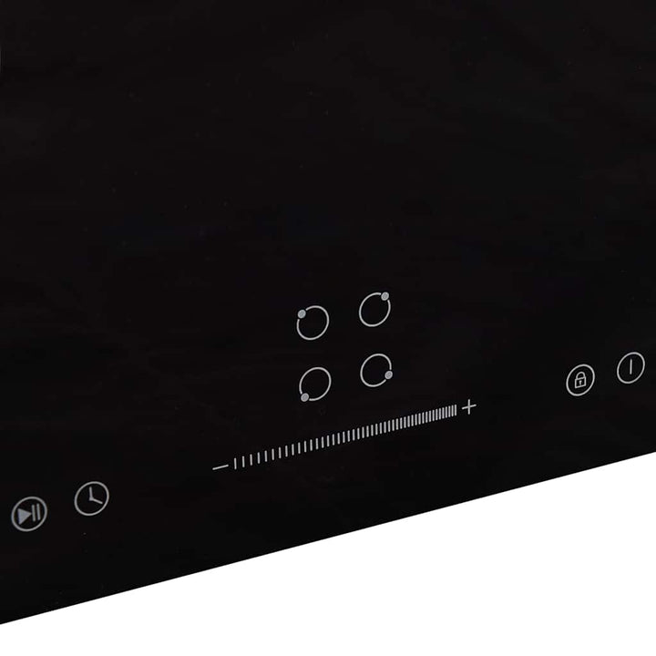 induktionskogeplade med 4 zoner Touch Control 7000 W 77 cm glas