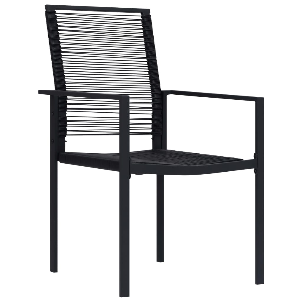 havestole 2 stk. PVC-rattan sort