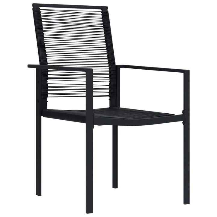 havestole 2 stk. PVC-rattan sort