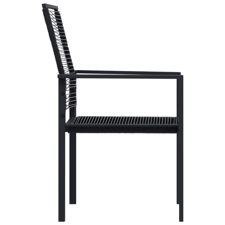 havestole 2 stk. PVC-rattan sort
