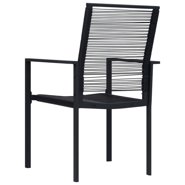 havestole 2 stk. PVC-rattan sort