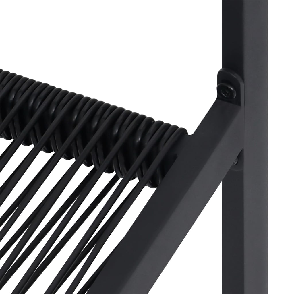 havestole 2 stk. PVC-rattan sort