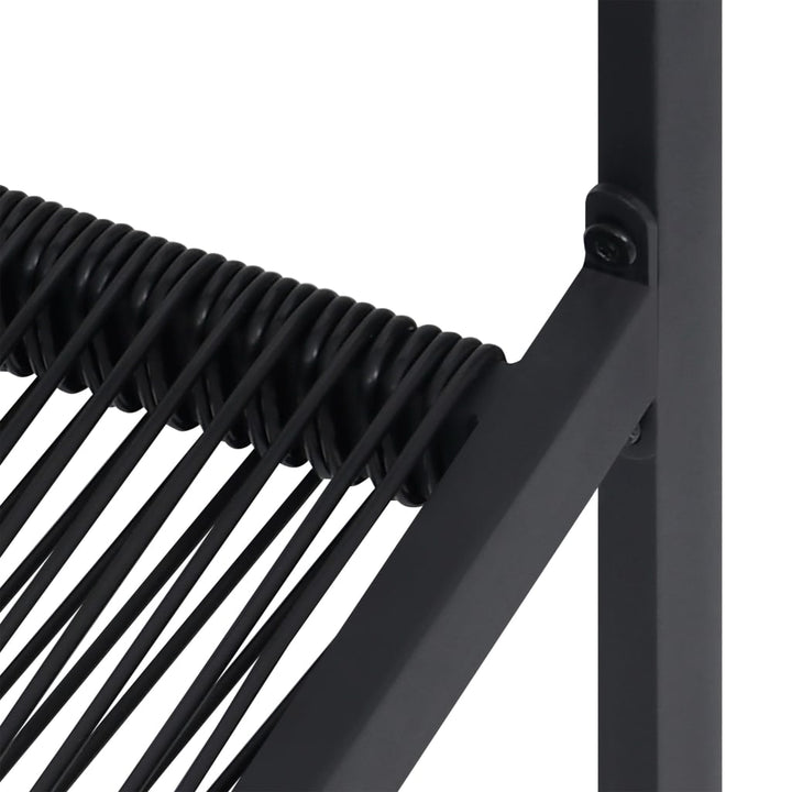 havestole 2 stk. PVC-rattan sort