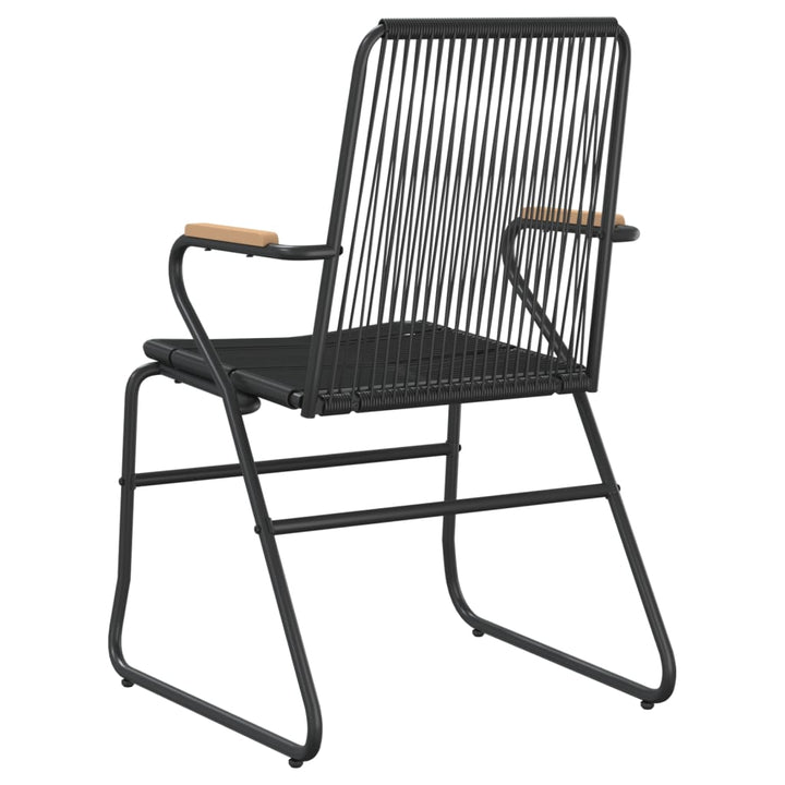 havestole 2 stk. 58x59x85,5 cm PVC-rattan sort