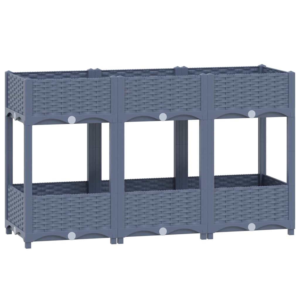 højbed 120x40x71 cm polypropylen