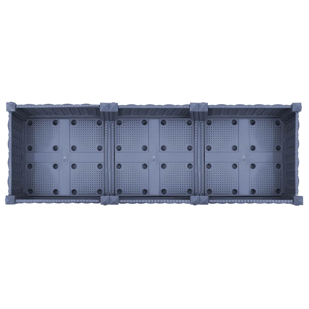 højbed 120x40x71 cm polypropylen