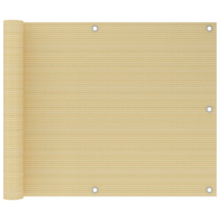 altanafskærmning 75x600 cm HDPE beige