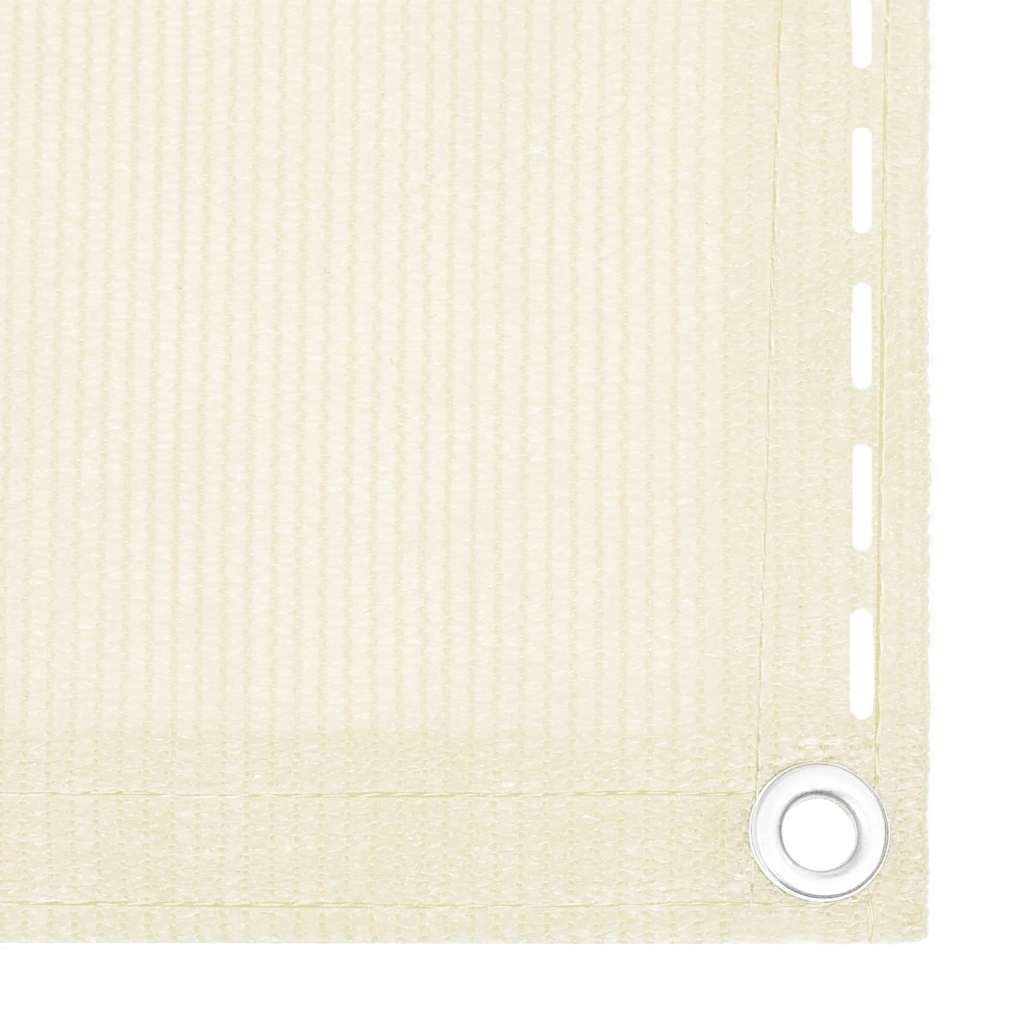 altanafskærmning 75x300 cm HDPE cremefarvet