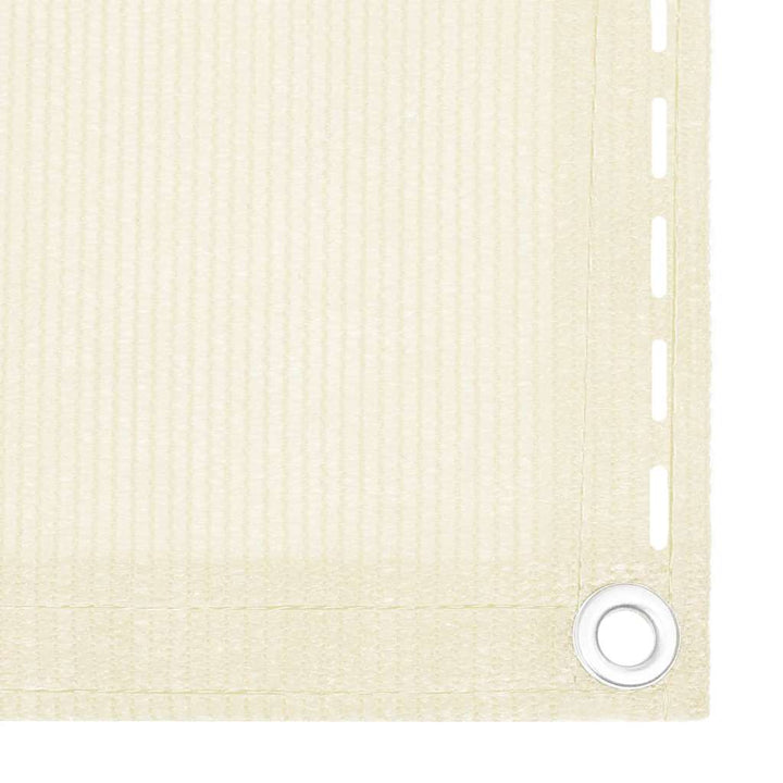 altanafskærmning 75x300 cm HDPE cremefarvet