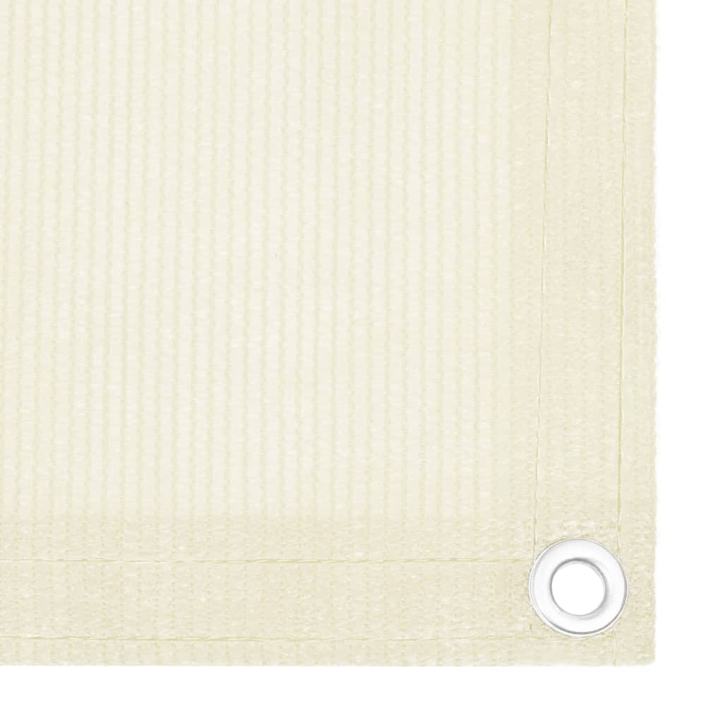 altanafskærmning 90x300 cm HDPE cremefarvet