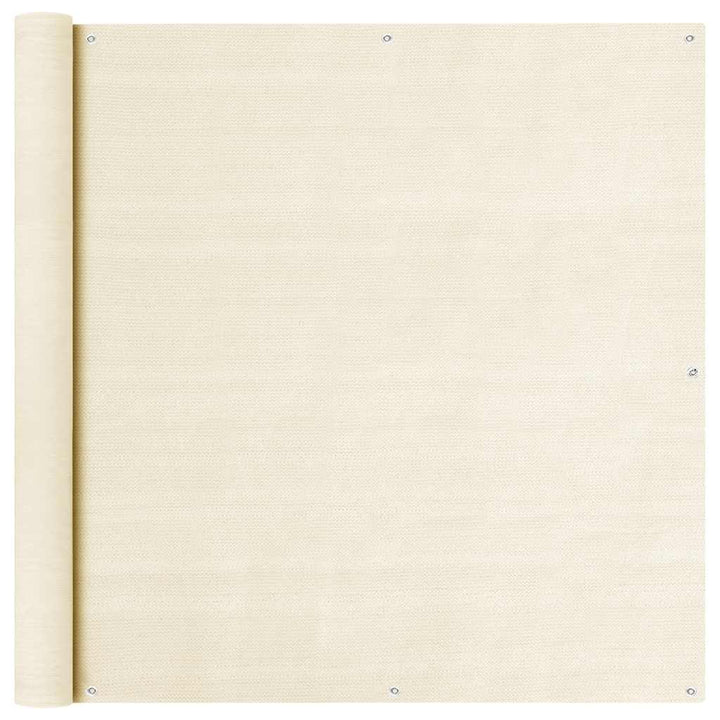 altanafskærmning 120x600 cm HDPE cremefarvet