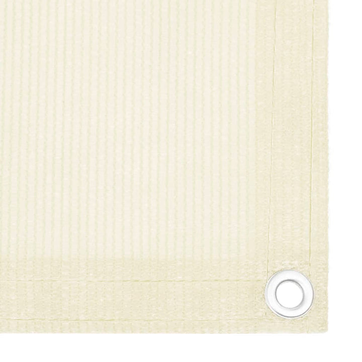 altanafskærmning 120x600 cm HDPE cremefarvet