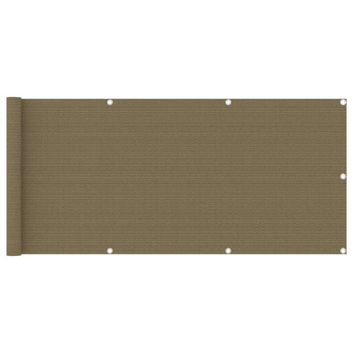 altanafskærmning 75x400 cm HDPE gråbrun