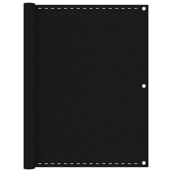 altanafskærmning 120x400 cm HDPE sort