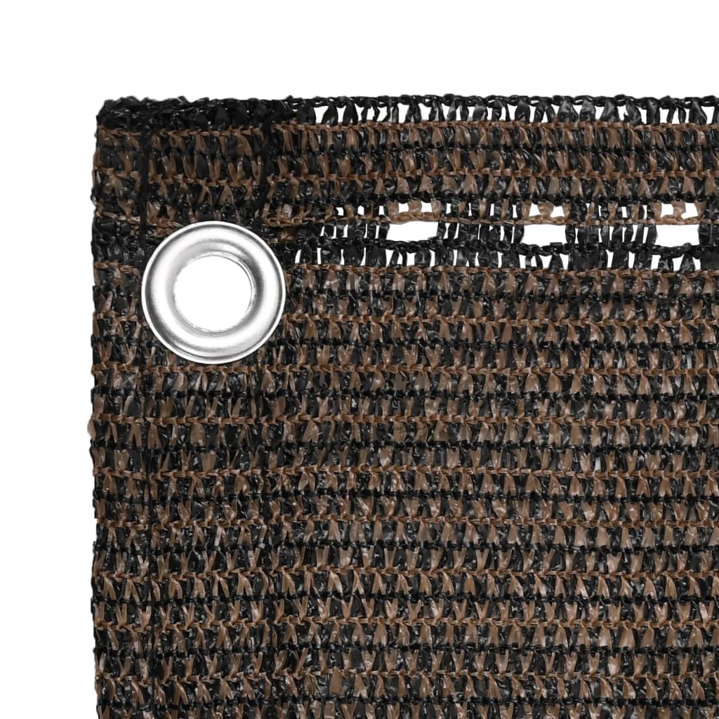 altanafskærmning 120x600 cm HDPE brun