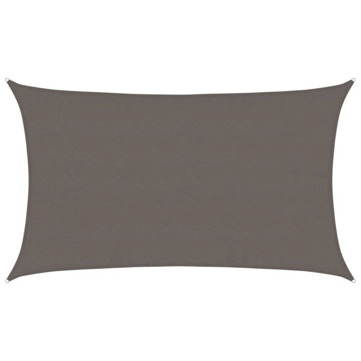 solsejl 160 g/m² 5x8 m HDPE antracitgrå