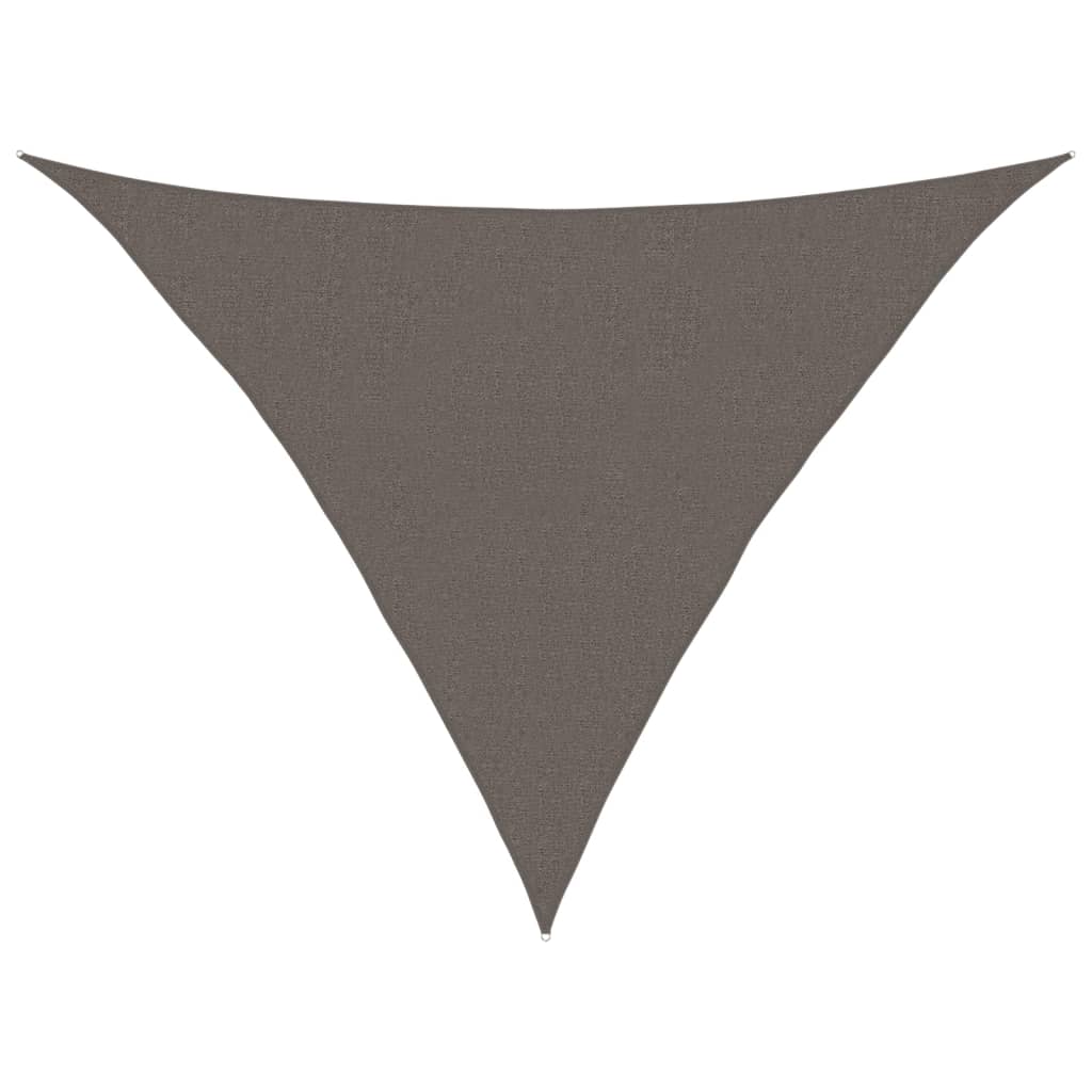 solsejl 2,5x2,5x3,5 160 g/m² HDPE antracitgrå