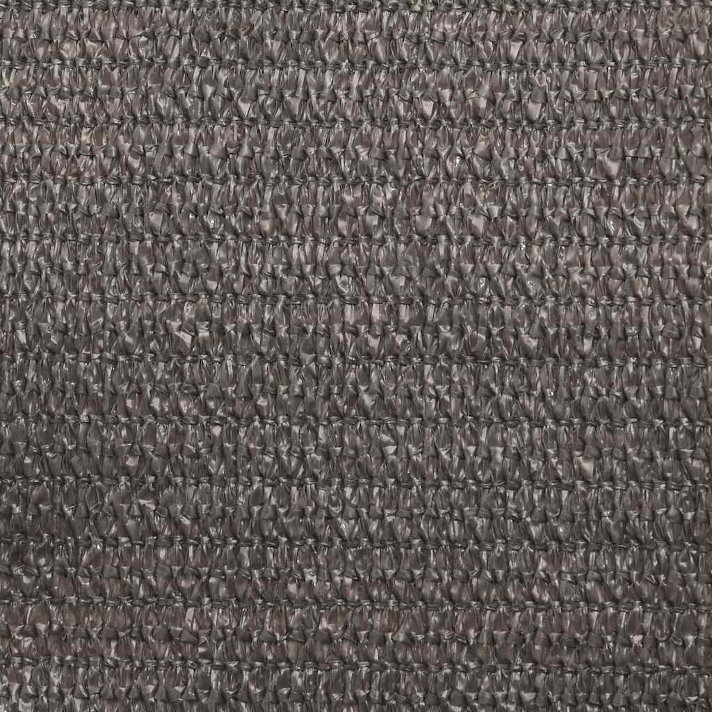 solsejl 160 g/m² 3x3x4,2 m HDPE antracitgrå