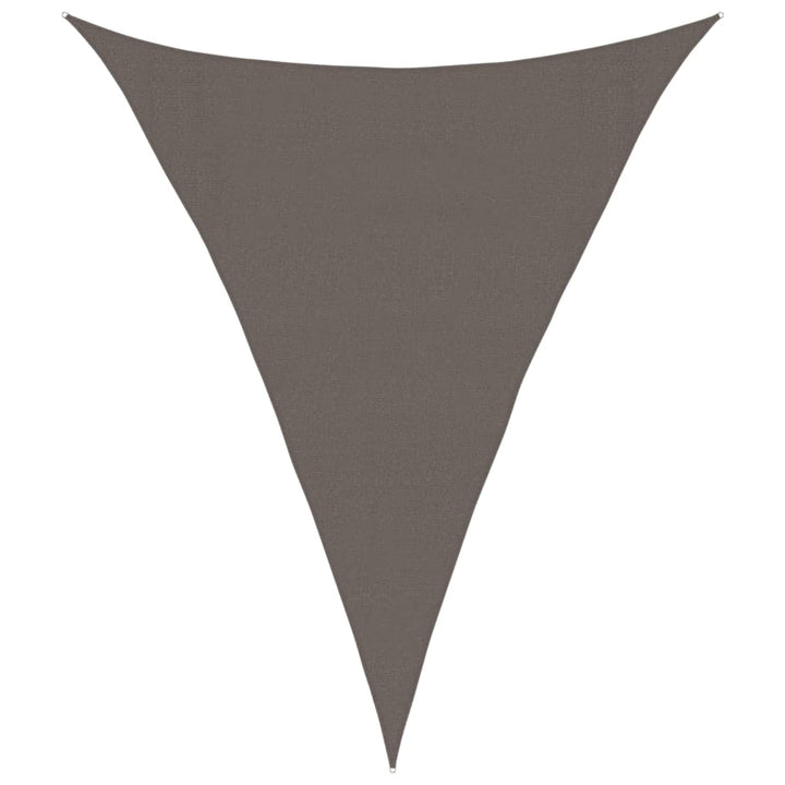 solsejl 160 g/m² 3x4x4 m HDPE antracitgrå