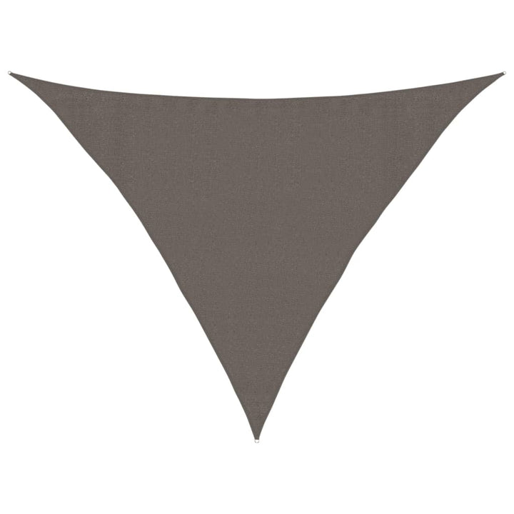 solsejl 160 g/m² 3,5x3,5x4,9 m HDPE antracitgrå