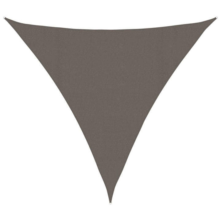 solsejl 160 g/m² 4,5x4,5x4,5 m HDPE antracitgrå