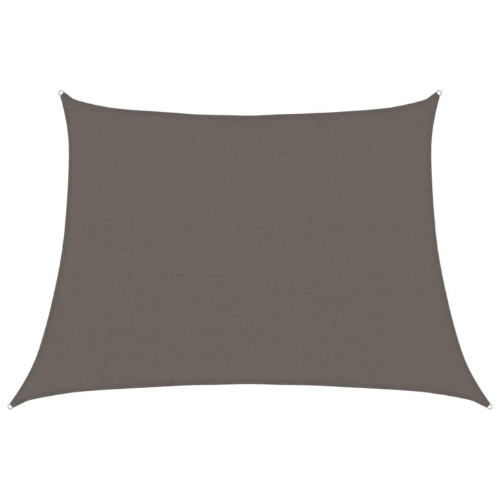 solsejl 160 g/m² 4/5x3 m HDPE antracitgrå