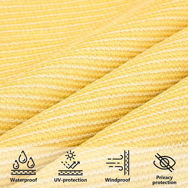 solsejl 4x4x4 m 160 g/m² HDPE beige
