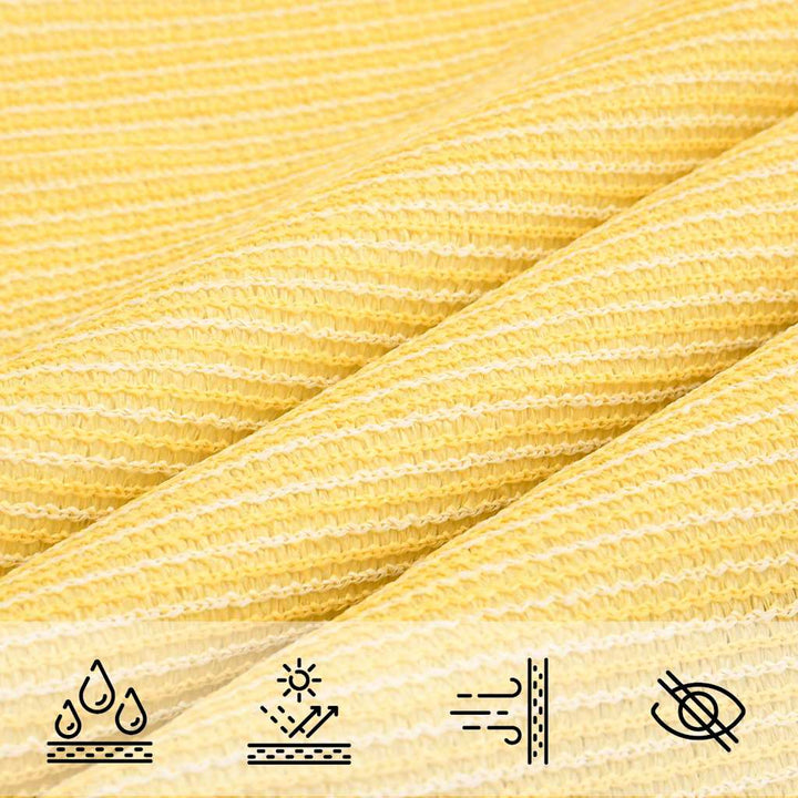 solsejl 4x4x5,8 m 160 g/m² HDPE beige