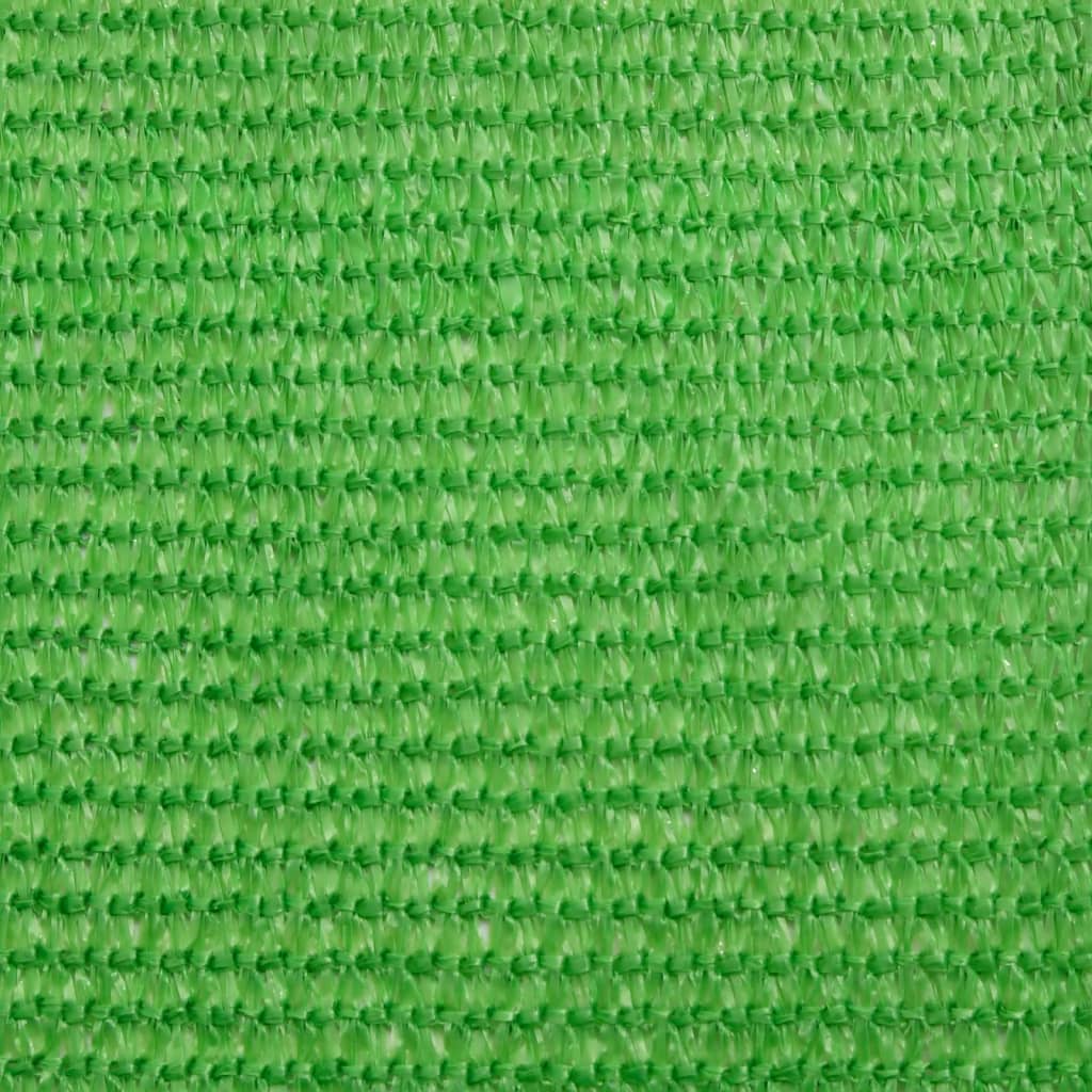 solsejl 3,6x3,6 m 160 g/m² HDPE lysegrøn