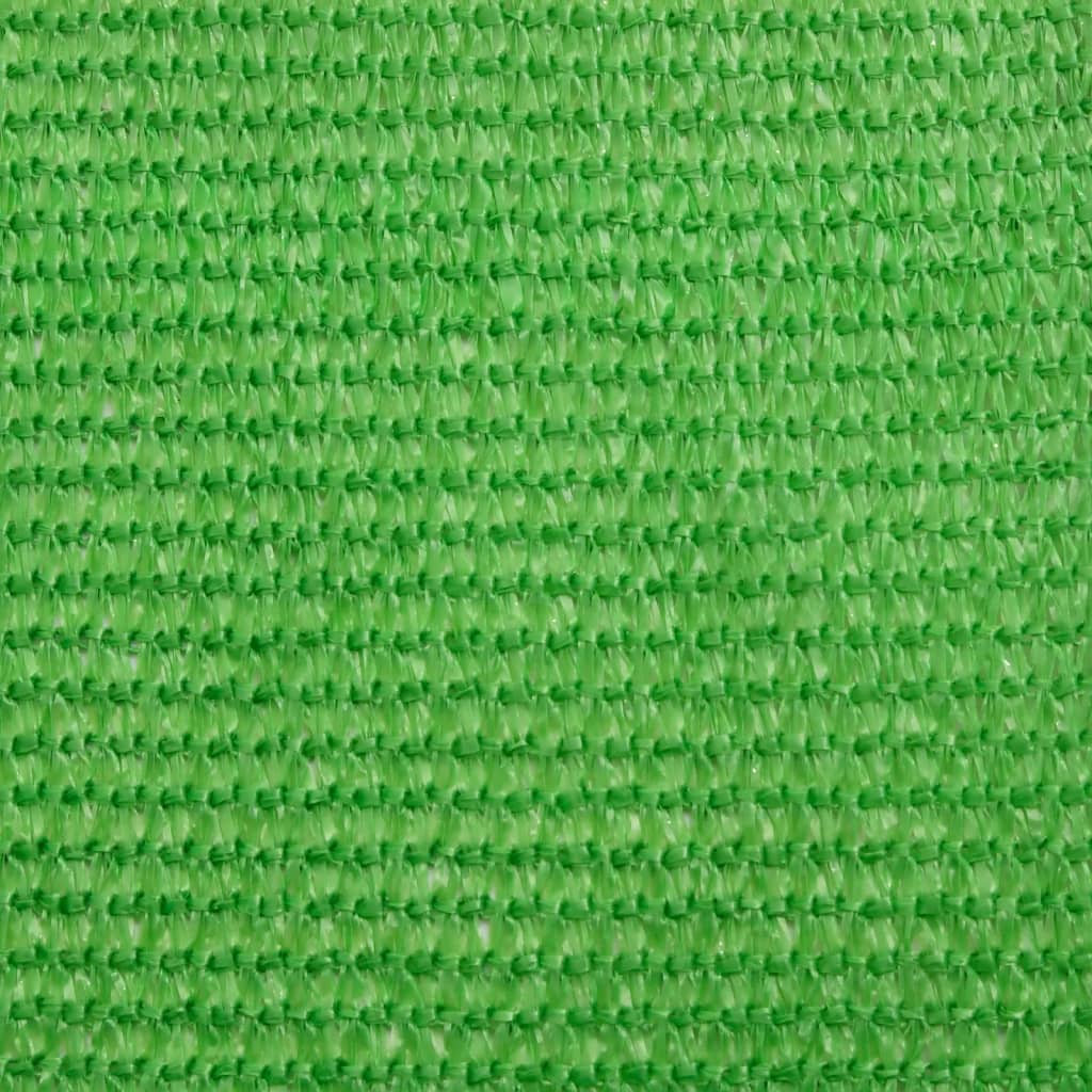 solsejl 5x5 m 160 g/m² HDPE lysegrøn