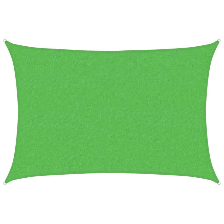 solsejl 2,5x3,5 m 160 g/m² HDPE lysegrøn