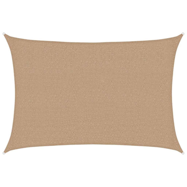 solsejl 2,5x4 cm 160 g/m² HDPE gråbrun