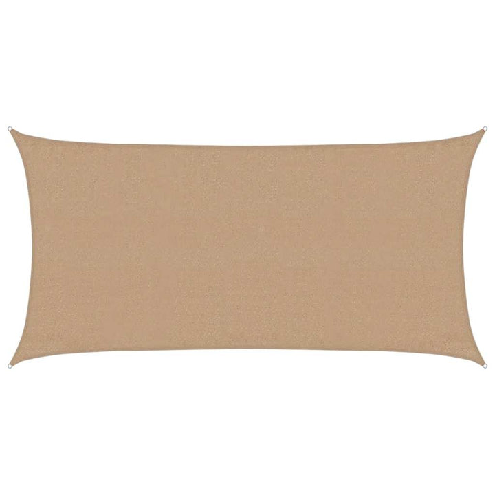 solsejl 160 g/m² 3x6 m HDPE gråbrun
