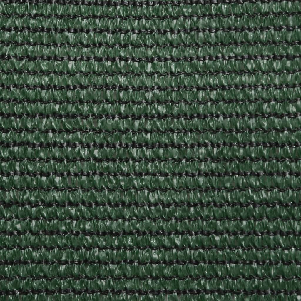 solsejl 3x3x4,2 m 160 g/m² HDPE mørkegrøn