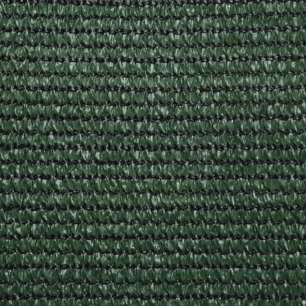 solsejl 5x7x7 m 160 g/m² HDPE mørkegrøn